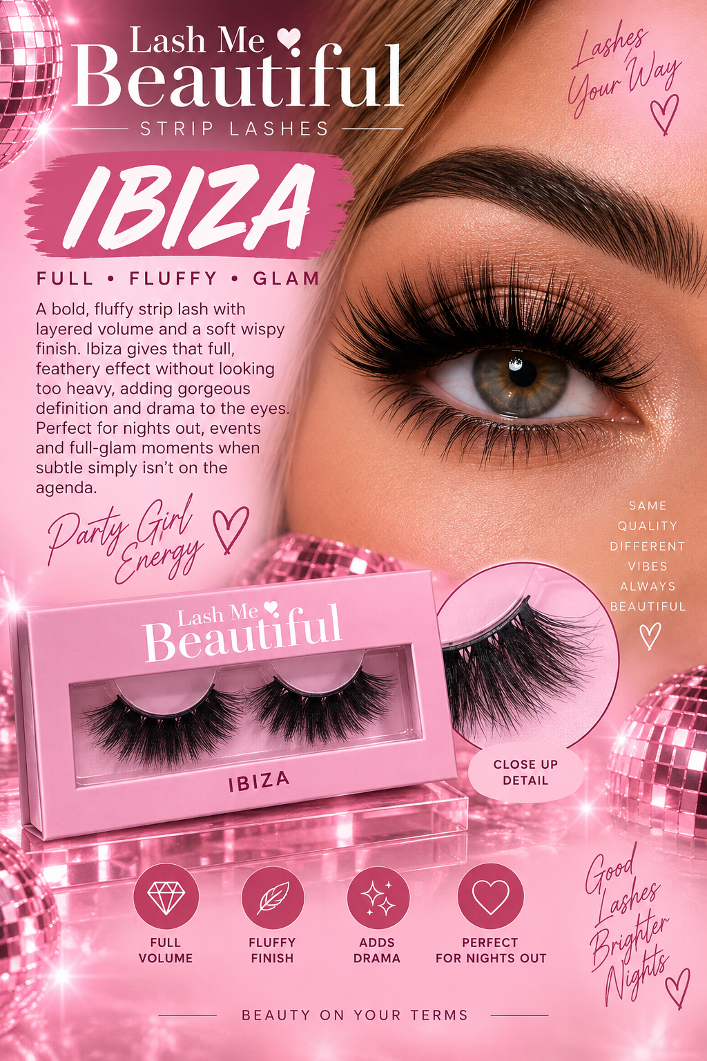 IBIZA | Full Fluffy Glam Strip Lashes