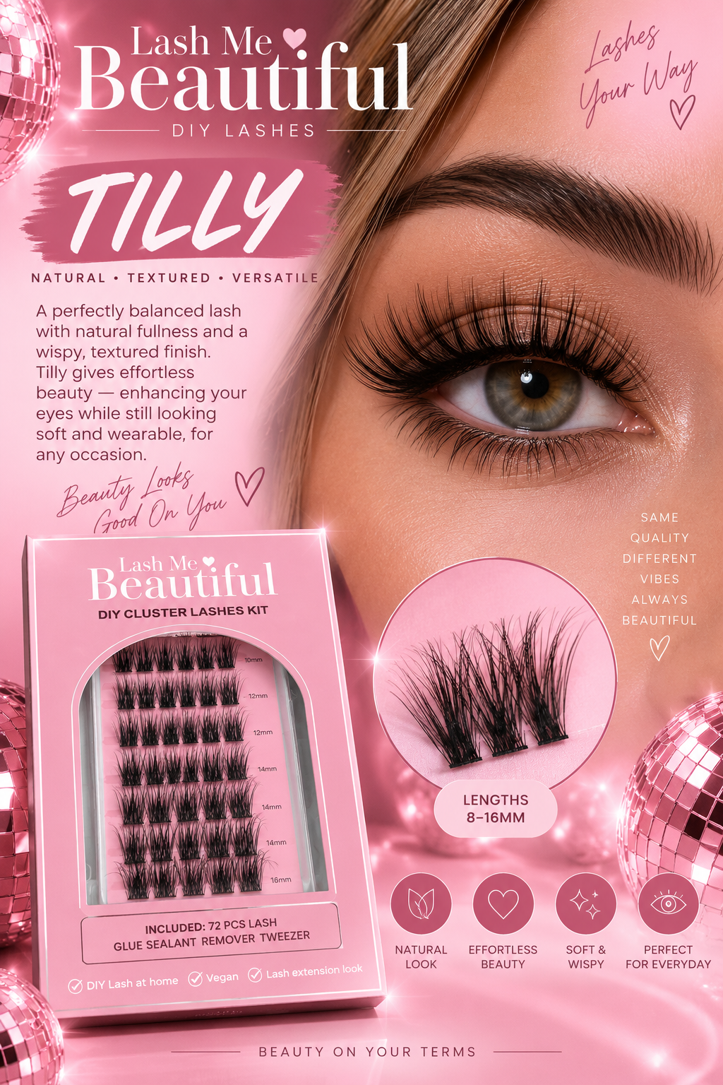 TILLY | Natural Wispy DIY Cluster Lash Kit