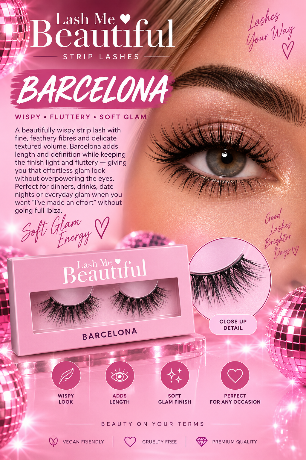 BARCELONA | Wispy Soft Glam Strip Lashes