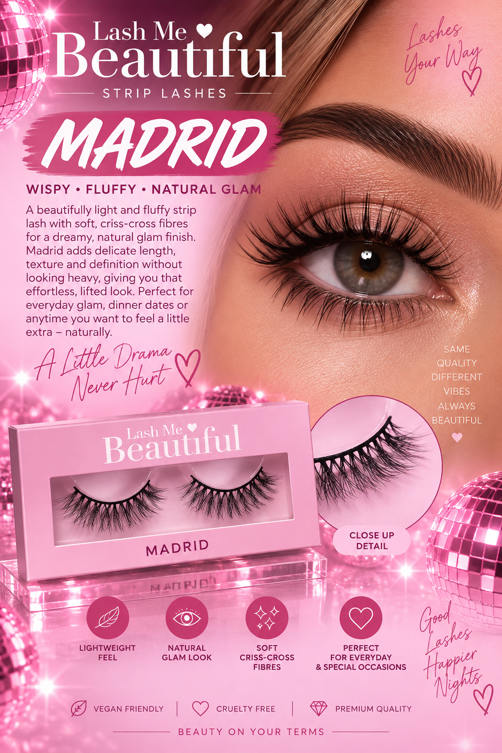 MADRID | Wispy Natural Glam Strip Lashes