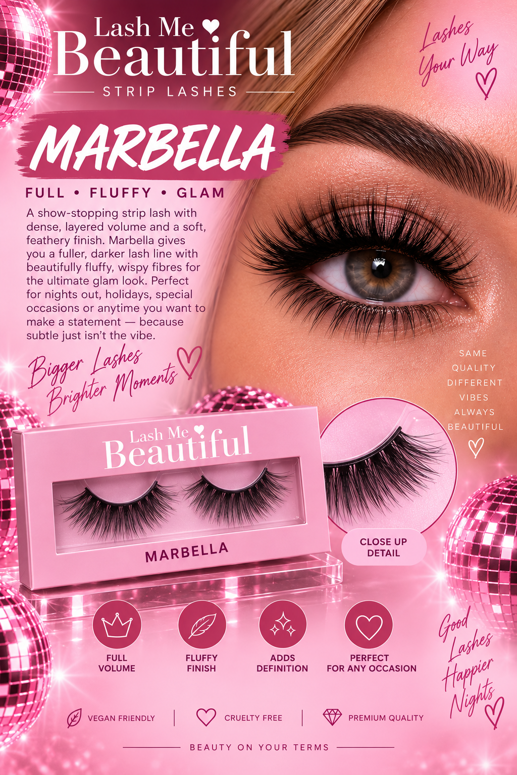 MARBELLA | Full Volume Glam Strip Lashes